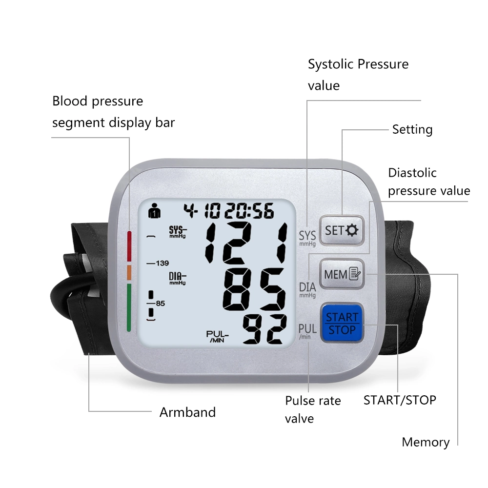 Medical Device LCD Digital Bp Monitor Sphygmomanometer Bluetooth Imt Blood Pressure Monitor