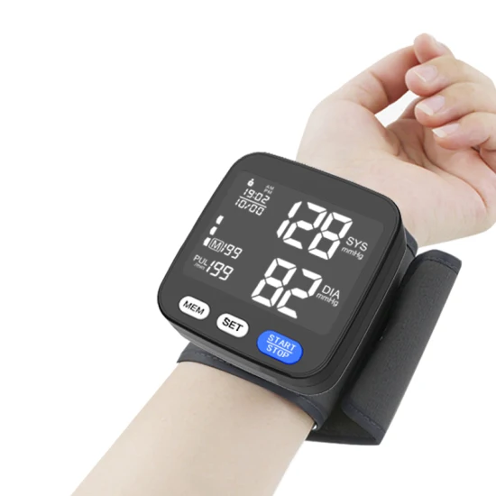 El suministro médico más caliente Digital máquina Bp monitor de presión arterial de muñeca con certificado CE/ISO 13485/510K