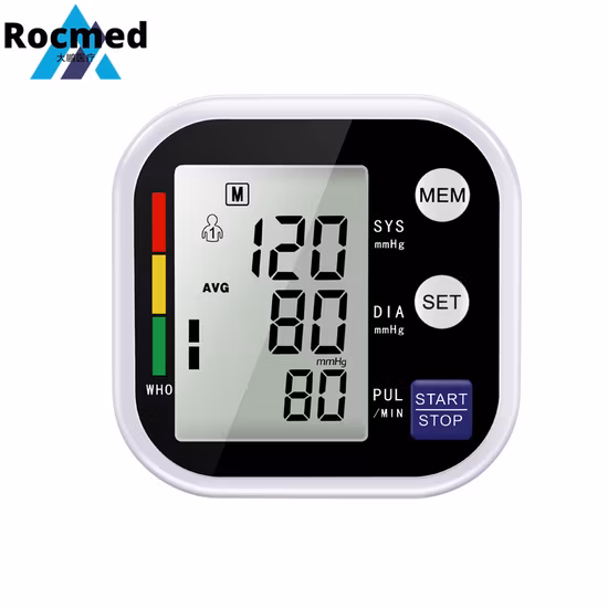 Fabricante CE y FDA Precio barato Tipo de brazo Brazalete ajustable Bluetooth Transmisión de voz digital Esfigmomanómetro Monitor de presión arterial